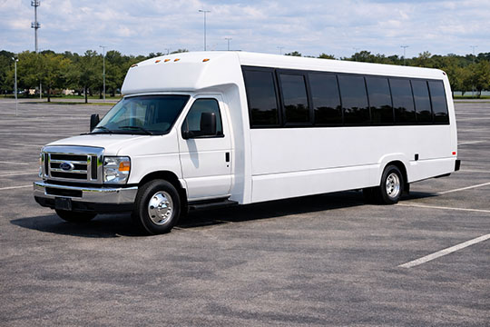 25-passenger minibus available for charter in Champaign, IL